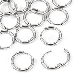 6 пара серег-колец Huggie Hoops из нержавеющей стали 202 EJEW-TA0001-57B
