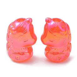 Светящиеся в темноте акриловые бусины&nbsp;X-MACR-K342-05