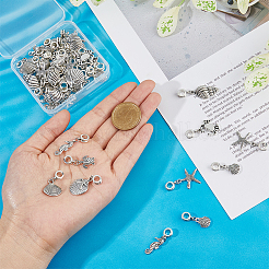 6 комплект европейских подвесок-шармов в тибетском стиле из сплава PALLOY-DC0001-68