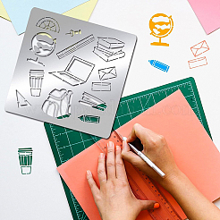 Трафареты для штампов из нержавеющей стали DIY-WH0279-104