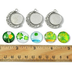 Наборы для изготовления вращающихся подвесок с клевером своими руками DIY-FS0005-44