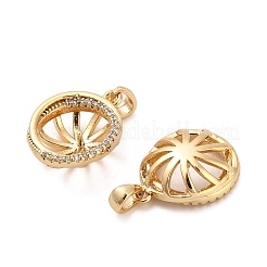 Латунный микро-паве кубический цирконий KK-NH0009-08G