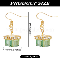 2 пара висячих серег из сплава для женщин&nbsp;EJEW-LP0001-55