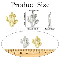 6 шт. 2-х цветная латунь с подвесками из кубического циркония&nbsp;KK-CJ0003-52