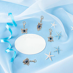 10 комплект подвесных украшений от сглаза&nbsp;HJEW-DR0001-07