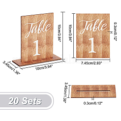 Прямоугольные деревянные вертикальные держатели знаков ODIS-WH0057-01