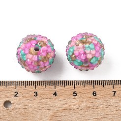 Круглый смолы горный хрусталь бисер&nbsp;OACR-Z035-02A