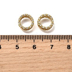 真鍮製のビーズフレーム  丸いリング  18KGP本金メッキ  9.5x4mm  穴：1.2mm&nbsp;LS-KK-F913-01A-G