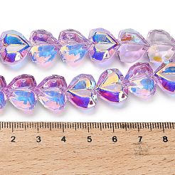 Гальванизируйте прозрачное стекло бисер нитей EGLA-B012-AB06