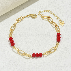 Простые модные браслеты-скрепки из стекла и железа в форме ромба для женщин&nbsp;UC1823-1