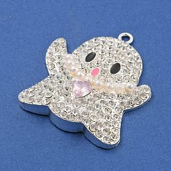 Сплав с горный хрусталь стекло кулоны&nbsp;LS-FIND-B033-01G-P