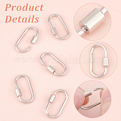 5 шт. латунные подвески-замки с винтовым карабином KK-UN0002-06