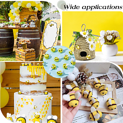 60 Stück Bienen-Pomponball aus Polyesterwolle&nbsp;DIY-CY0003-29