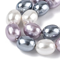 Гальванические оболочки жемчужные бусы пряди BSHE-Z010-01B