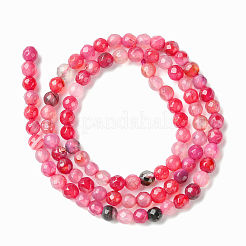 Естественно хрустят агат бисера пряди&nbsp;X-G-R344-4mm-55