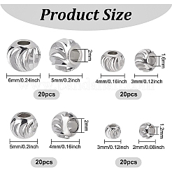 80шт 4 стильные латунные бусины KK-BC0008-89