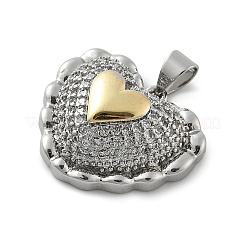 Латунные микро проложить кубического циркония подвески KK-C091-02D-PG