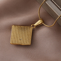 Модный кулон в виде ромба с эмалью в виде сглаза из нержавеющей стали 304 с мультяшным рисунком для женщин.&nbsp;MQ6271