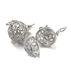 Латунные полые круглые подвески KK-P238-02P