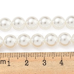 Стеклянные жемчужные бусины X-HY-G002-01D-01