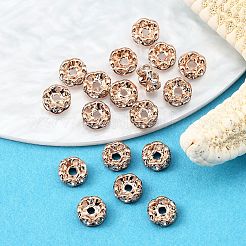 Латунные бусины разделители для поставки стразов RB-A014-L6mm-01RG-NF