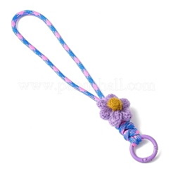 5 шт. подвески-украшения из шерстяной пряжи двух цветов и полиэстерового шнура HJEW-JM04339