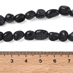 Synthetische blauen goldstone Perlen Stränge&nbsp;G-C286-A04