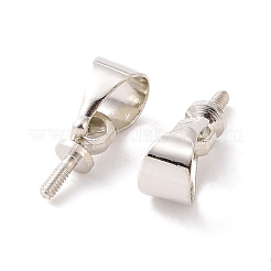 真鍮ネジアイピンペグベイル  片穴パーツ用  プラチナ  7x3mm&nbsp;PJ-TAC0001-21P