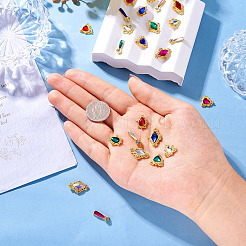 24шт 24 стиля кабошоны из сплава стекла&nbsp;MRMJ-TA0001-38