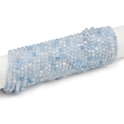 Природные Аквамарин бисер нитей G-L625-B02-4x4mm