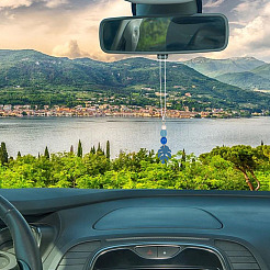 6 шт. подвеска из дерева в виде листьев монстеры 6 цветов и бусина из окрашенной натуральной лавы&nbsp;HJEW-DR00094