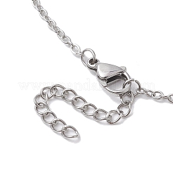 Не тускнеющий 3 шт. 3 размера из нержавеющей стали макраме мешочек пустой держатель камней для изготовления ожерелий&nbsp;NJEW-JN04825