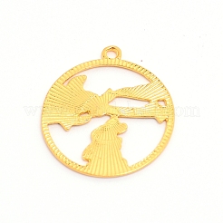 Emaille Anhänger Legierung&nbsp;ENAM-WH0047-67G-RS