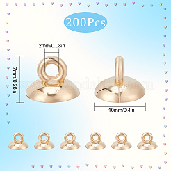 200 шт. пластиковые колпачки для бусин KY-SC0001-68LG