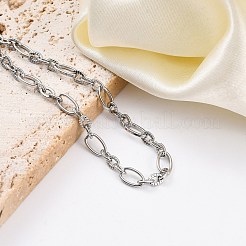 Bracciali a maglie in acciaio inossidabile 304&nbsp;BJEW-K265-02P