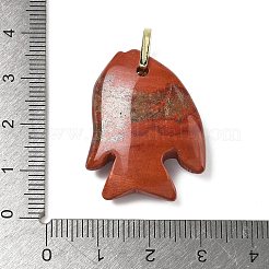 Natürliche geschnitzte Anhänger aus rotem Jaspis&nbsp;G-G460-01G-10