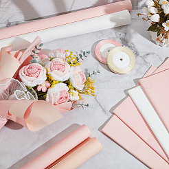 80 шт. 4-цветная пластиковая упаковочная бумага для букетов&nbsp;DIY-GO0002-81