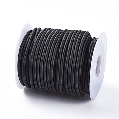 弾性コード  ブラック  3.5mm  約20m /ロール&nbsp;EC-WH0001-01-3.5mm