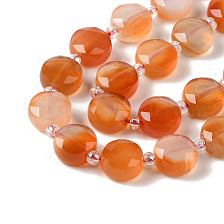 Fleurs naturelles brins agate de perles&nbsp;G-NH0013-A01-01