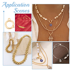 12 шт. латунные раскладывающиеся застежки KK-UN0005-14