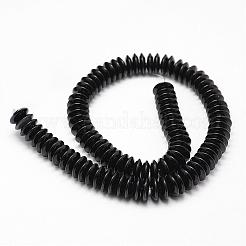 Бусины из натурального черного оникса G-P161-20-10x4mm