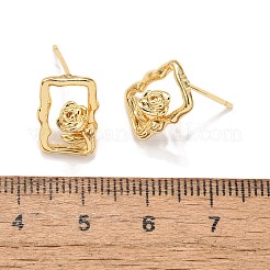 Латунь серьги&nbsp;EJEW-G432-01G