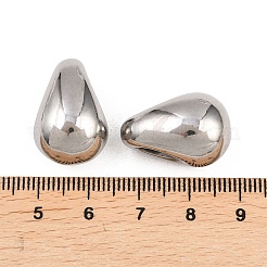 304ステンレスペンダント  ティアドロップチャーム  ステンレス鋼色  22x14x15mm  穴：7.5x4.5mm&nbsp;LS-STAS-P437-09P