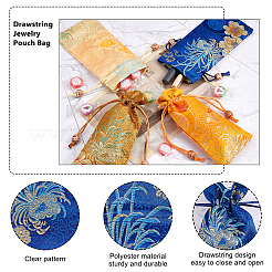 9 шт. двухцветные мешочки из полиэстера ABAG-NB0001-31