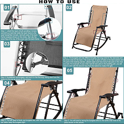 Ткань складной стул замена ткань DIY-WH20010-28C