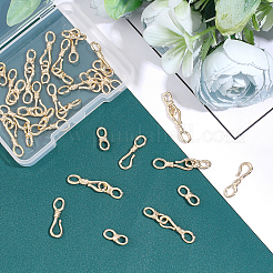 20 комплект латунных застежек с крючками и S-образными крючками&nbsp;KK-FH0003-02