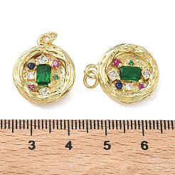 Латунные микро проложить кубического циркония подвески&nbsp;KK-F930-24B-G