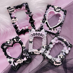 100шт 3 стиля непрозрачные кабошоны из смолы RESI-SP0001-23