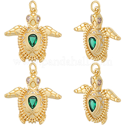 8шт латунные подвески с микропаве и кубическим цирконием&nbsp;KK-BBC0018-75