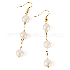 Круглые медные болтающийся серьги EJEW-TAC00029